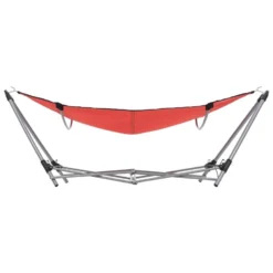 VidaXL Hangmat Met Inklapbare Standaard Rood -BBQ En Tuin Verkoop ed99d698b5c04a6d8af6aae17bd7cef5