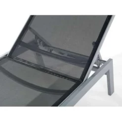 Beliani Tuinligstoel CATANIA - Zwart Polyester, Aluminium -BBQ En Tuin Verkoop f5e21494f2964795b9993bf195124fb7