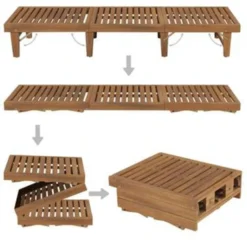 VidaXL Ligbed Inklapbaar Massief Acaciahout -BBQ En Tuin Verkoop f62992e4c89e486a991f6e1a33542a09