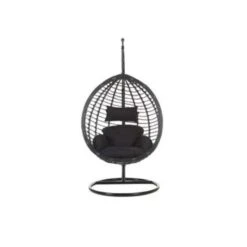 Beliani Hangstoel TOLLO - Zwart Pe Rotan -BBQ En Tuin Verkoop f73b218b0baa4e7a9c2ca4bc748f8ebd