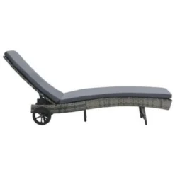 VidaXL Ligbed Met Wielen En Kussen Poly Rattan Antraciet -BBQ En Tuin Verkoop fc650b6e78674f78b4e13330eb6a93dd