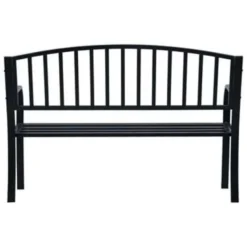 VidaXL Banken 125 Cm Staal Zwart -BBQ En Tuin Verkoop ff220b383806412b984c1325e9a663e2